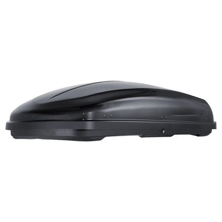 Rooftop Cargo Carrier, 14 Cubic Feet Roof Cargo Box, ABS Hard Shell Roof Box, with Dual-Sided Opening and 2 Reinforced Straps, Aerodynamic, Suitable for most Crossbar, for Car, Wagon, SUV, Black