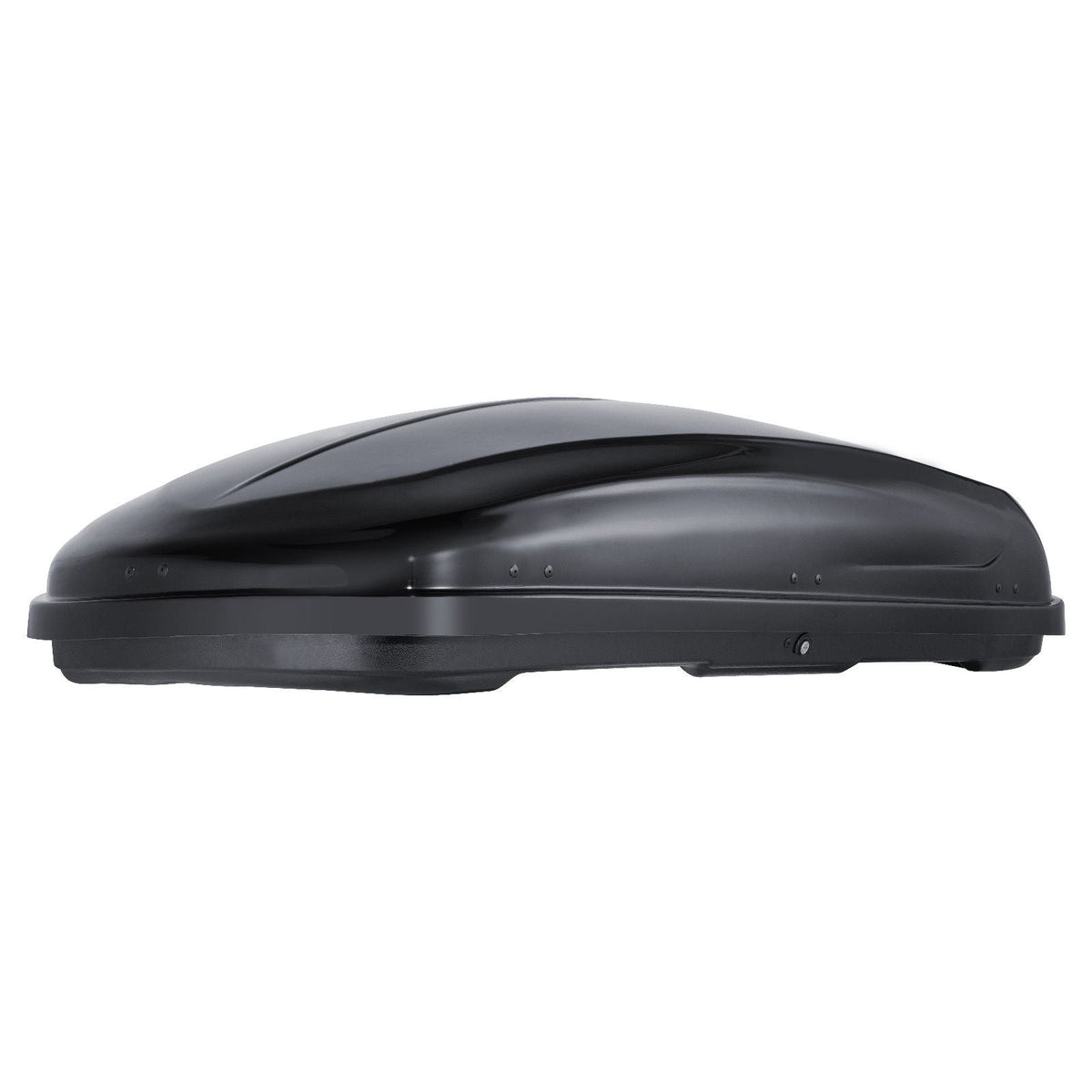 Rooftop Cargo Carrier, 14 Cubic Feet Roof Cargo Box, ABS Hard Shell Roof Box, with Dual-Sided Opening and 2 Reinforced Straps, Aerodynamic, Suitable for most Crossbar, for Car, Wagon, SUV, Black