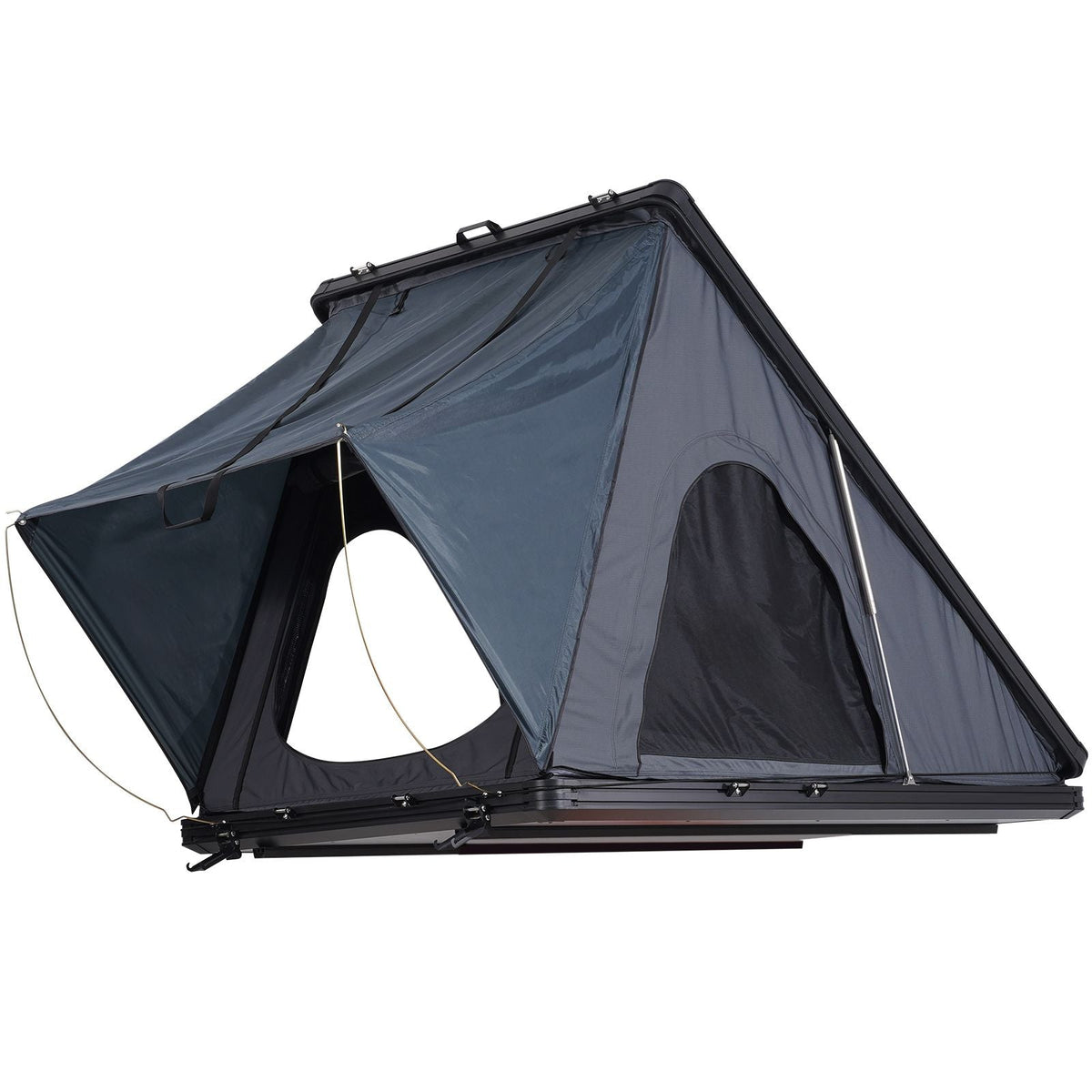 Rooftop Tent Hard Shell, Naturnest Rooftop Tent Hardshell for 2-3 Person, Hard Shell Roof Top Tent with Telescopic Ladder Thick Mattress, Waterproof Windproof for Jeep SUV Van Pickup Truck