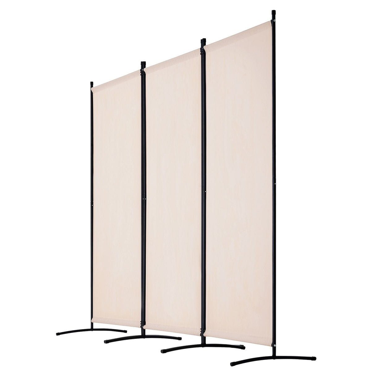 Room Divider, 3 Panel Room Divider, Folding Privacy Screen and Portable Partition Divider for Room Separation, Freestanding Room Partitions for Office, Bedroom, Study, Beige