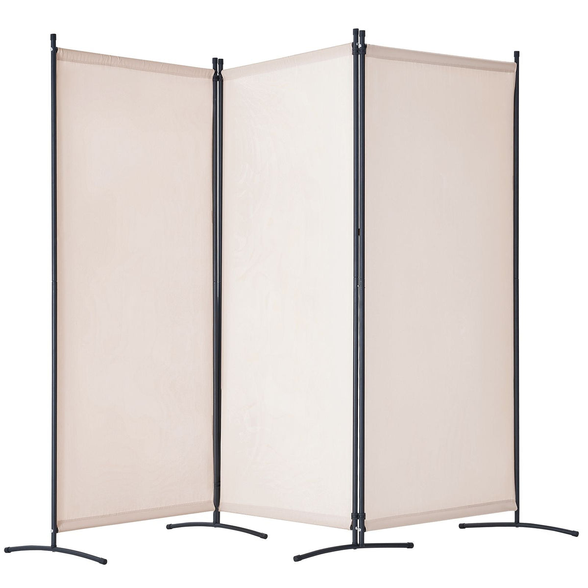 Room Divider, 3 Panel Room Divider, Folding Privacy Screen and Portable Partition Divider for Room Separation, Freestanding Room Partitions for Office, Bedroom, Study, Beige