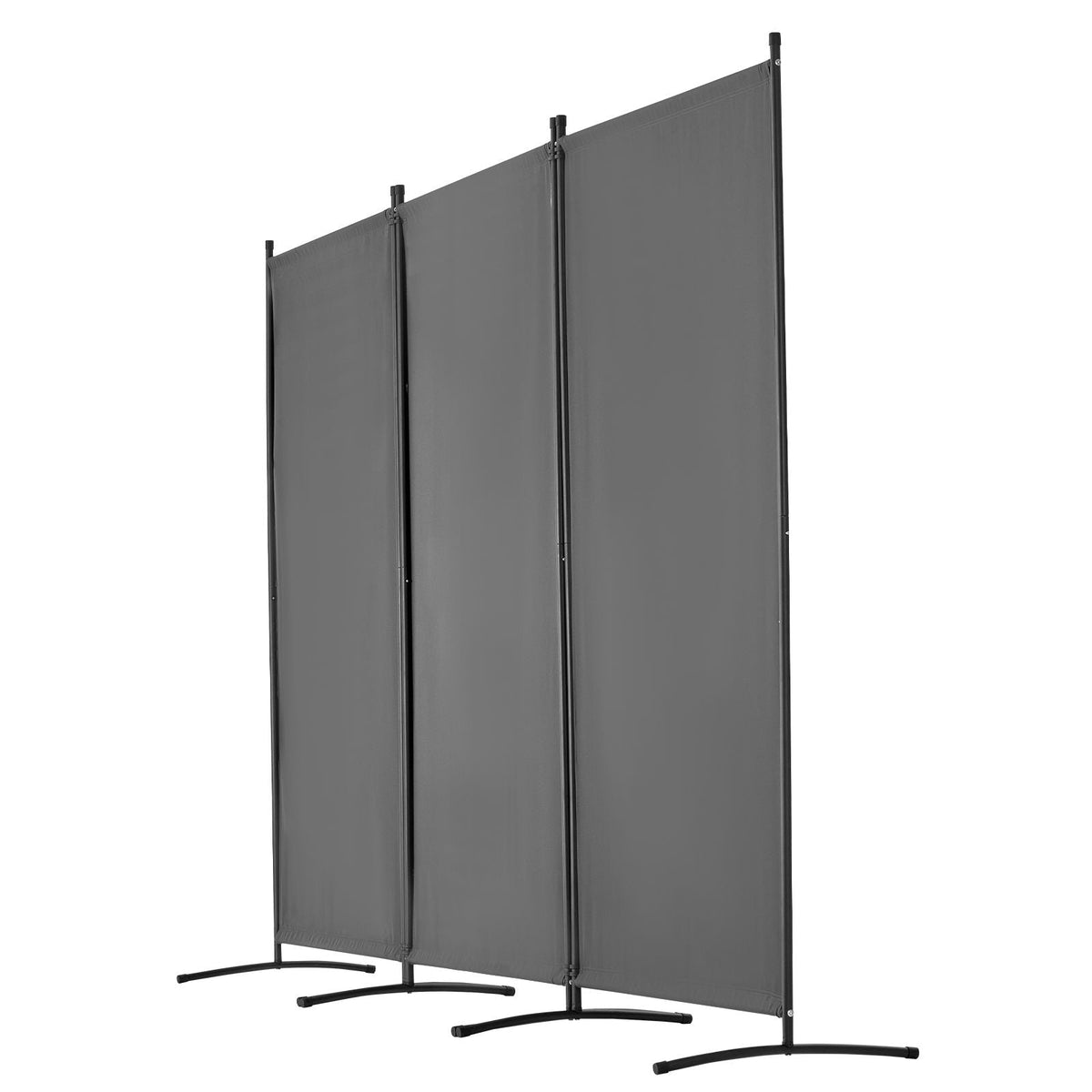Room Divider, 3 Panel Room Divider, Folding Privacy Screen and Portable Partition Divider for Room Separation, Freestanding Room Partitions for Office, Bedroom, Study, Grey