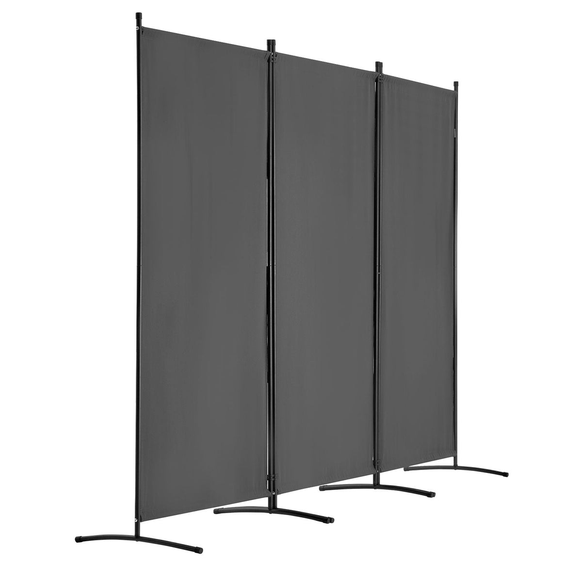 Room Divider, 3 Panel Room Divider, Folding Privacy Screen and Portable Partition Divider for Room Separation, Freestanding Room Partitions for Office, Bedroom, Study, Grey