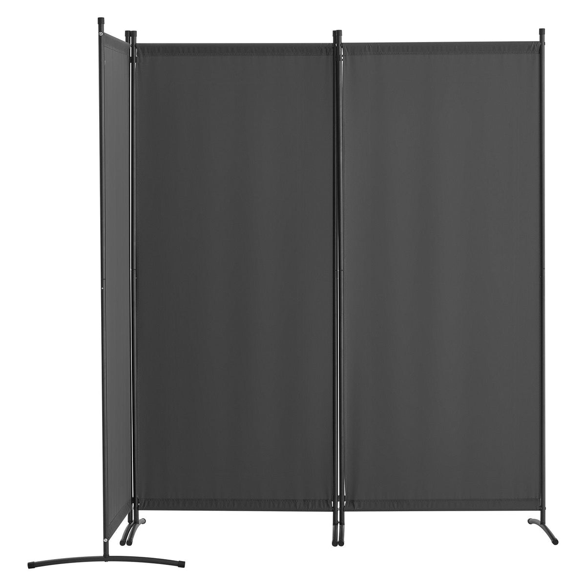 Room Divider, 3 Panel Room Dividers and Folding Privacy Screens, Fabric Partition Room Dividers for Office, Bedroom, Dining Room, Study, Freestanding, Gray