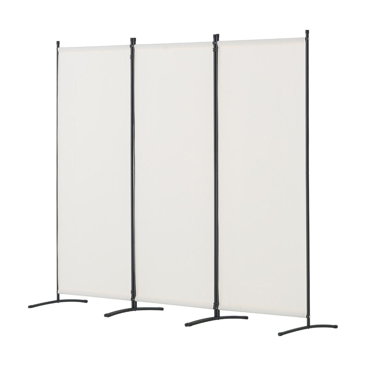 Room Divider, 3 Panel Room Dividers and Folding Privacy Screens , Fabric Partition Room Dividers for Office, Bedroom, Dining Room, Study, Freestanding, White