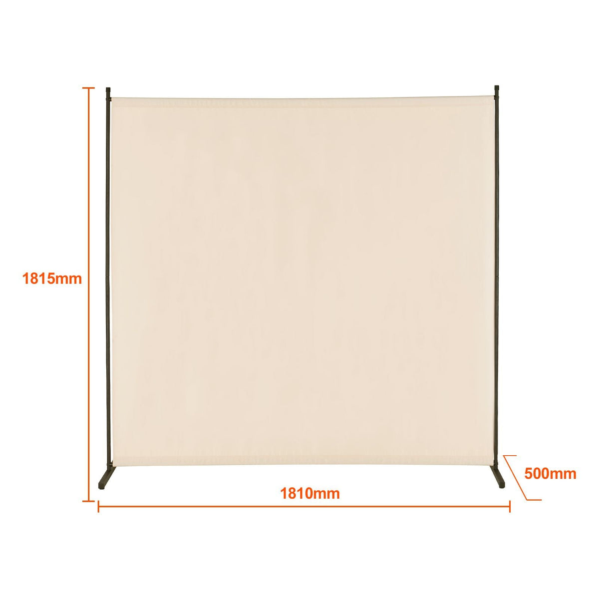 Room Divider, Single Panel Room Divider, 6FT Privacy Screen Indoor, Partition Divider for Room Separation, Freestanding Room Divider Panel for Office, Bedroom, Beige