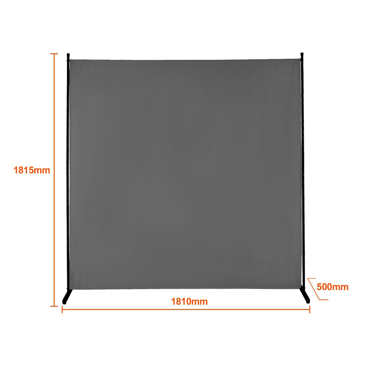Room Divider, Single Panel Room Divider, 6FT Privacy Screen Indoor, Partition Divider for Room Separation, Freestanding Room Divider Panel for Office, Bedroom, Grey