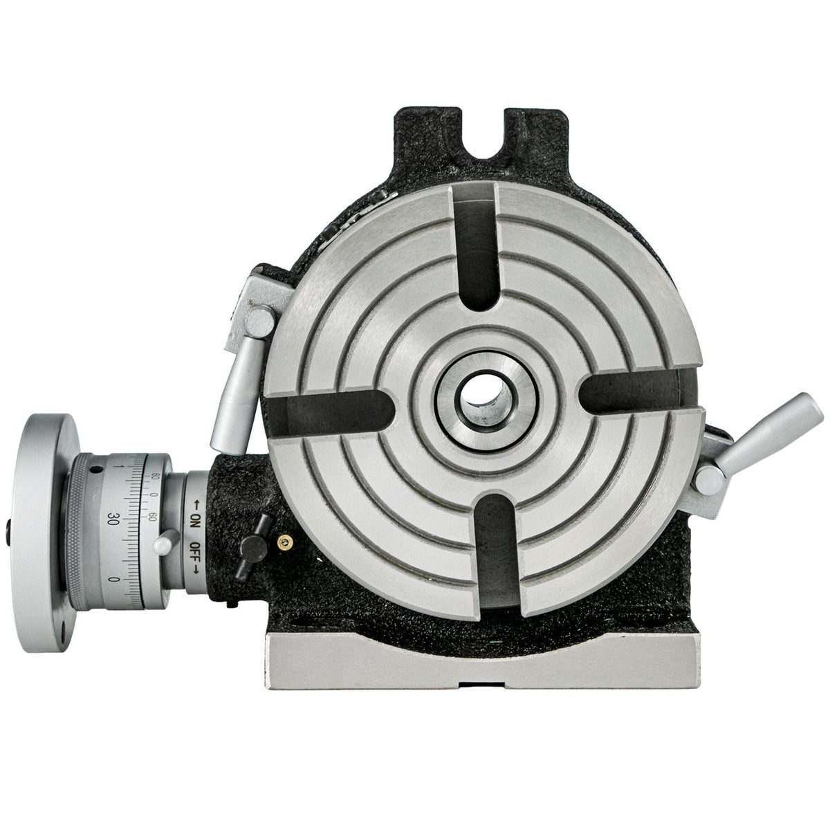 Rotary Table 6inch(150mm) Horizontal Vertical Milling Table 2/5inch(10mm) 4-Slot Milling Rotary Table MT-2 Rotary Table for Milling with Indexing Plate Set for Precision Milling Drilling