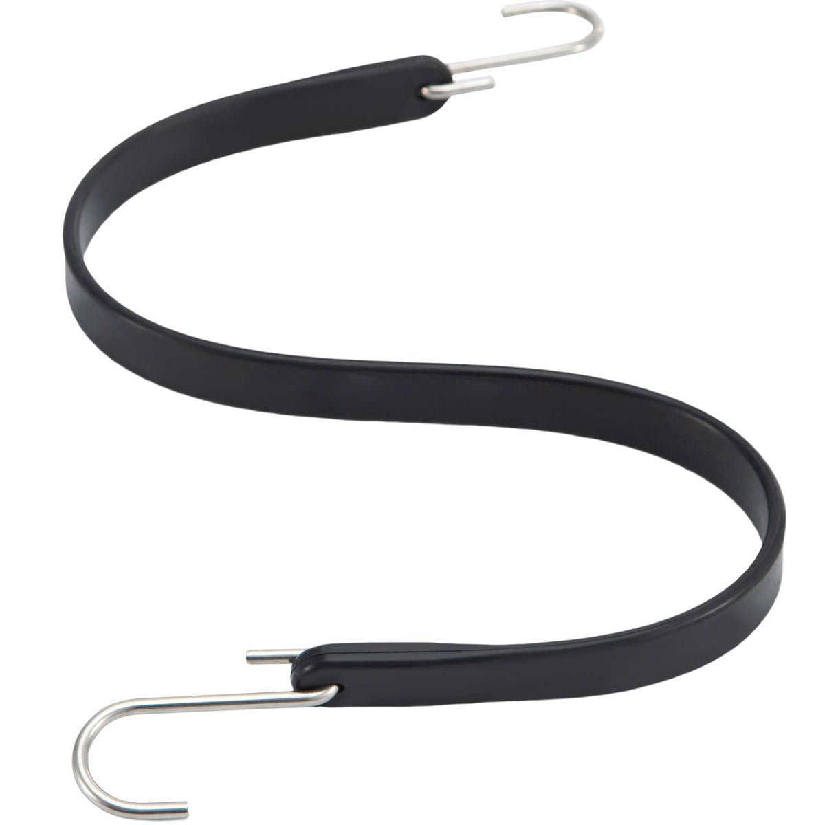 Rubber Bungee Cords, 53 Pack 21\" Long, Weatherproof Natural Rubber Tie Down Straps with Crimped S Hooks, Heavy Duty Outdoor Tarp Straps for Securing Flatbed Trailers, Canvases, Cargo, and More
