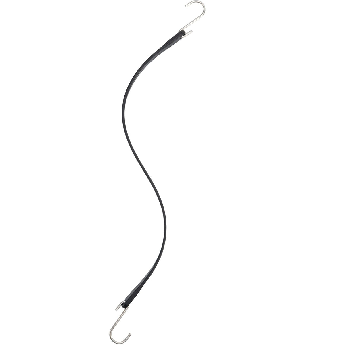 Rubber Bungee Cords, 53 Pack 21\" Long, Weatherproof Natural Rubber Tie Down Straps with Crimped S Hooks, Heavy Duty Outdoor Tarp Straps for Securing Flatbed Trailers, Canvases, Cargo, and More