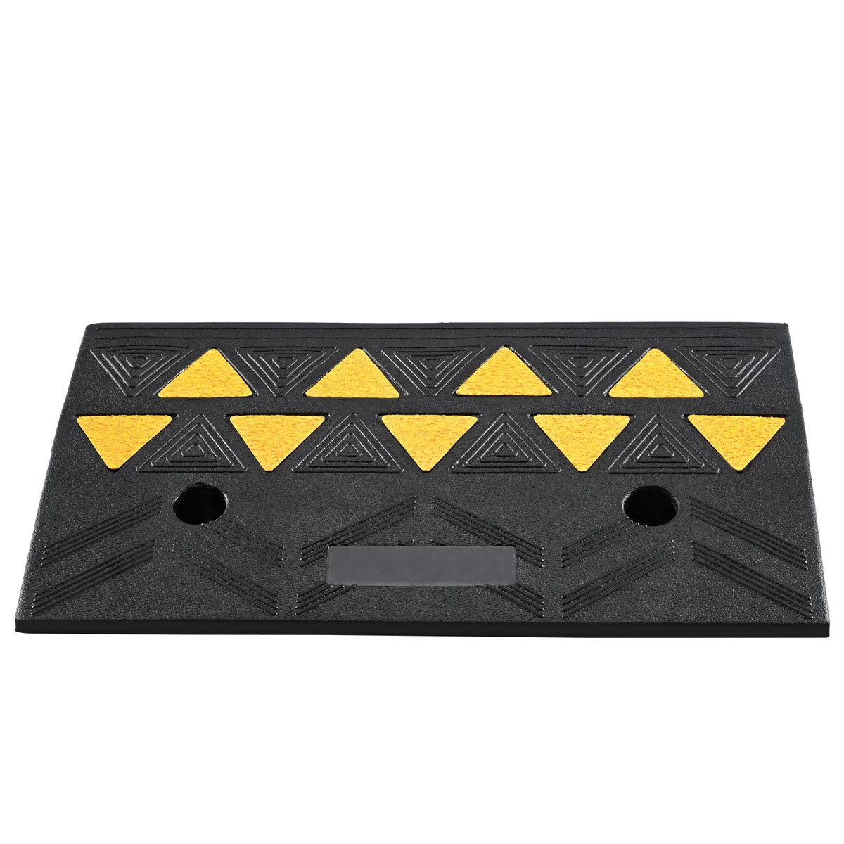 Rubber Curb Ramp 4.25" Rise Height Sidewalk Curb Ramp, 11.8" Width 19.7" Length Driveway Ramp for Curb, 15T Heavy Duty Rubber Ramp for Forklifts, Trucks, Buses, Cars, Wheelchairs, Bikes