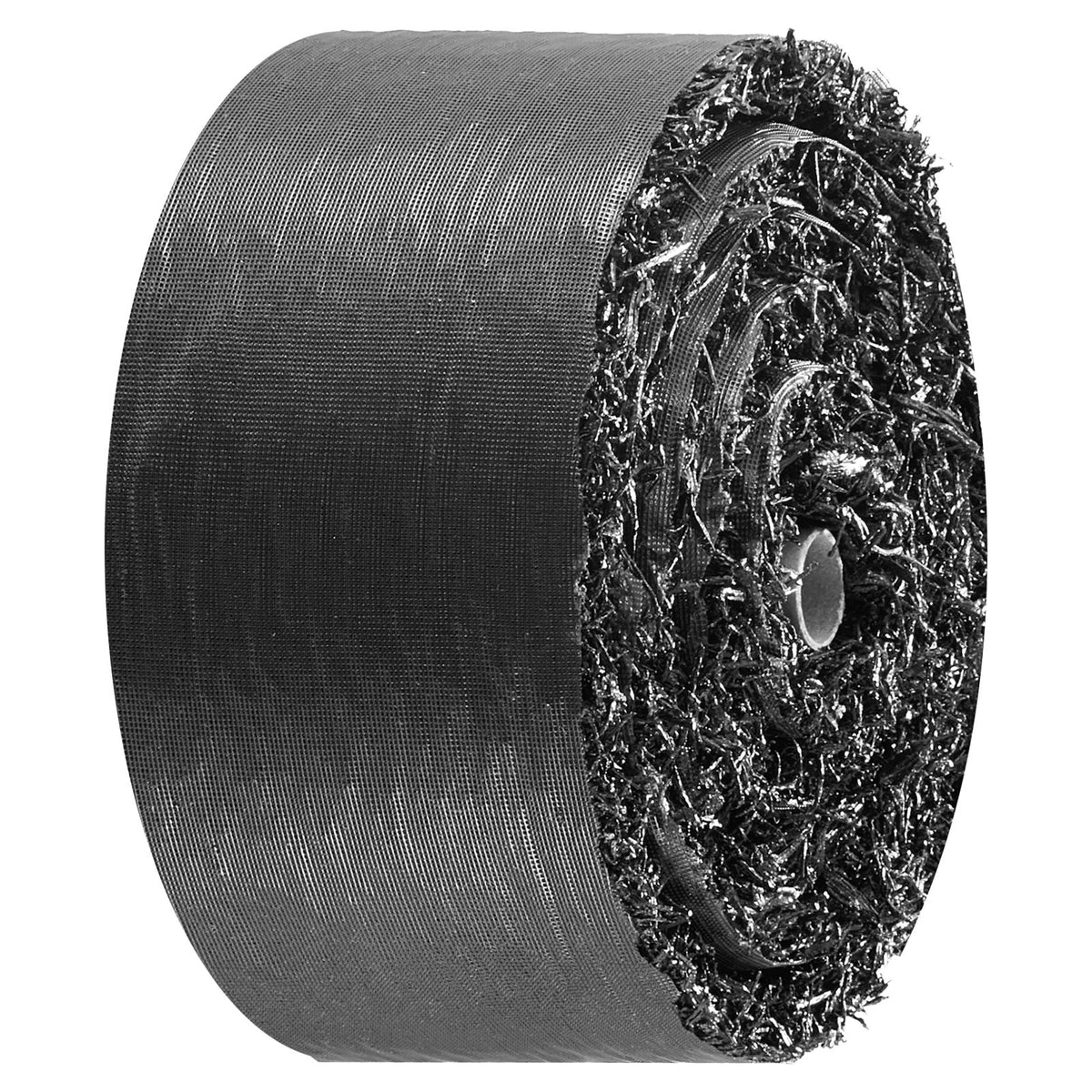 Rubber Mulch Mat Roll, 2 Rolls 120 x 4.5 in, Recycled Rubber Permanent Mulch Edging Border, Natural-Looking Flower Barrier with Stakes, 0.5 in Thick Cuttable Garden Edgings for Landscaping