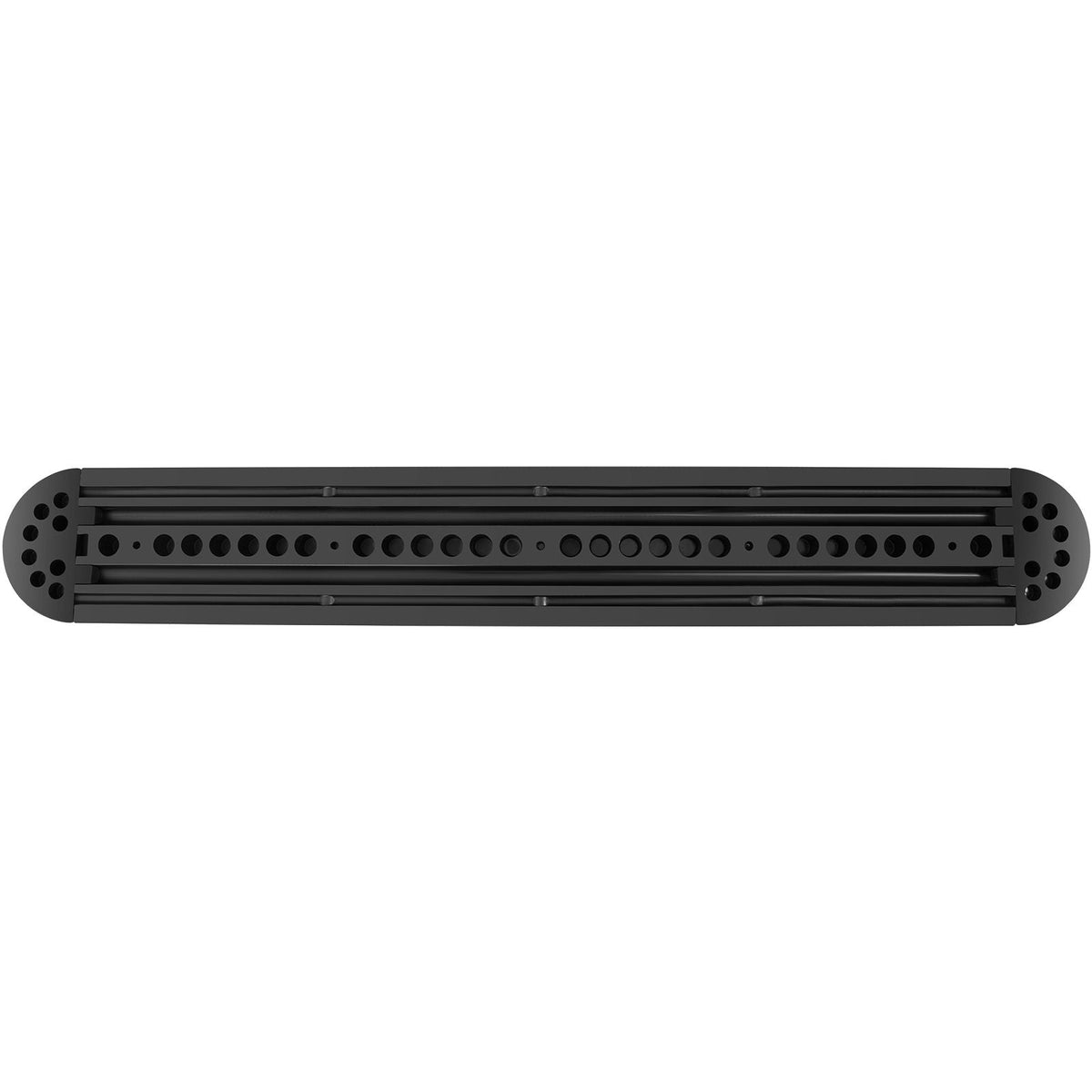 Rubber Traffic Calming Device, Single Unit with Dual Channels, 72" Length Modular Design Supports Up to 22000 LBS, Dimensions 72.8 x 12.2 x 2.2, Suitable for Asphalt, Concrete, and Gravel Sur