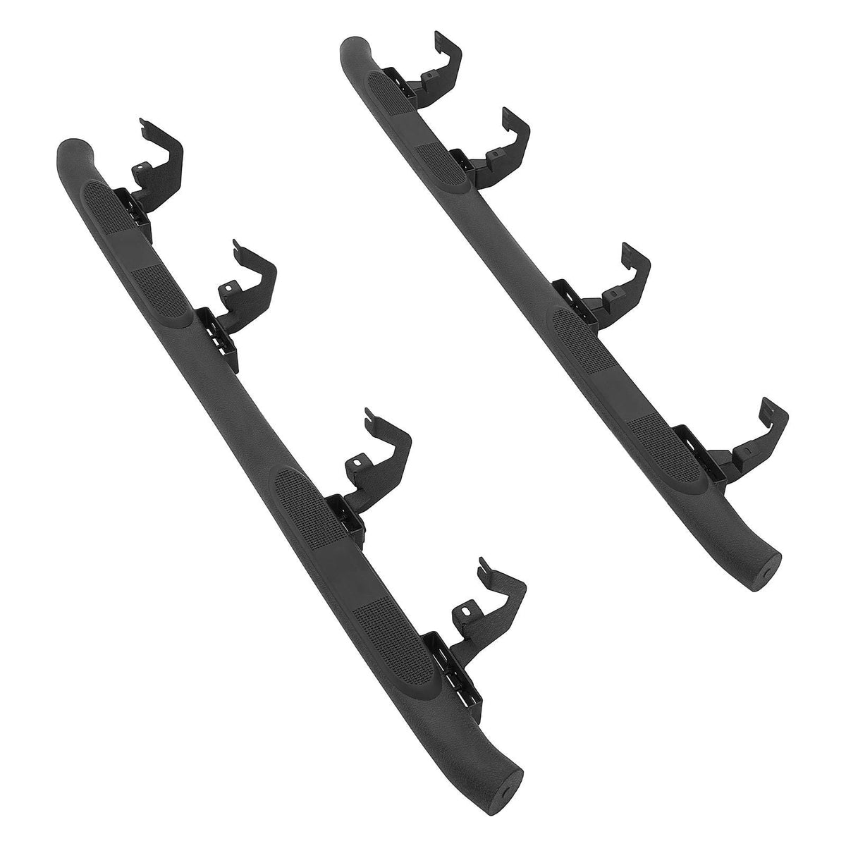Running Boards, 3 Inches Side Steps Compatible with 2019-2025 Chevy GMC 1500/2500HD/3500HD Crew Cab, Black Carbon Steel Nerf Bars, 550 lbs Load Capacity, Non-Slip Surface with Rustproof Coating