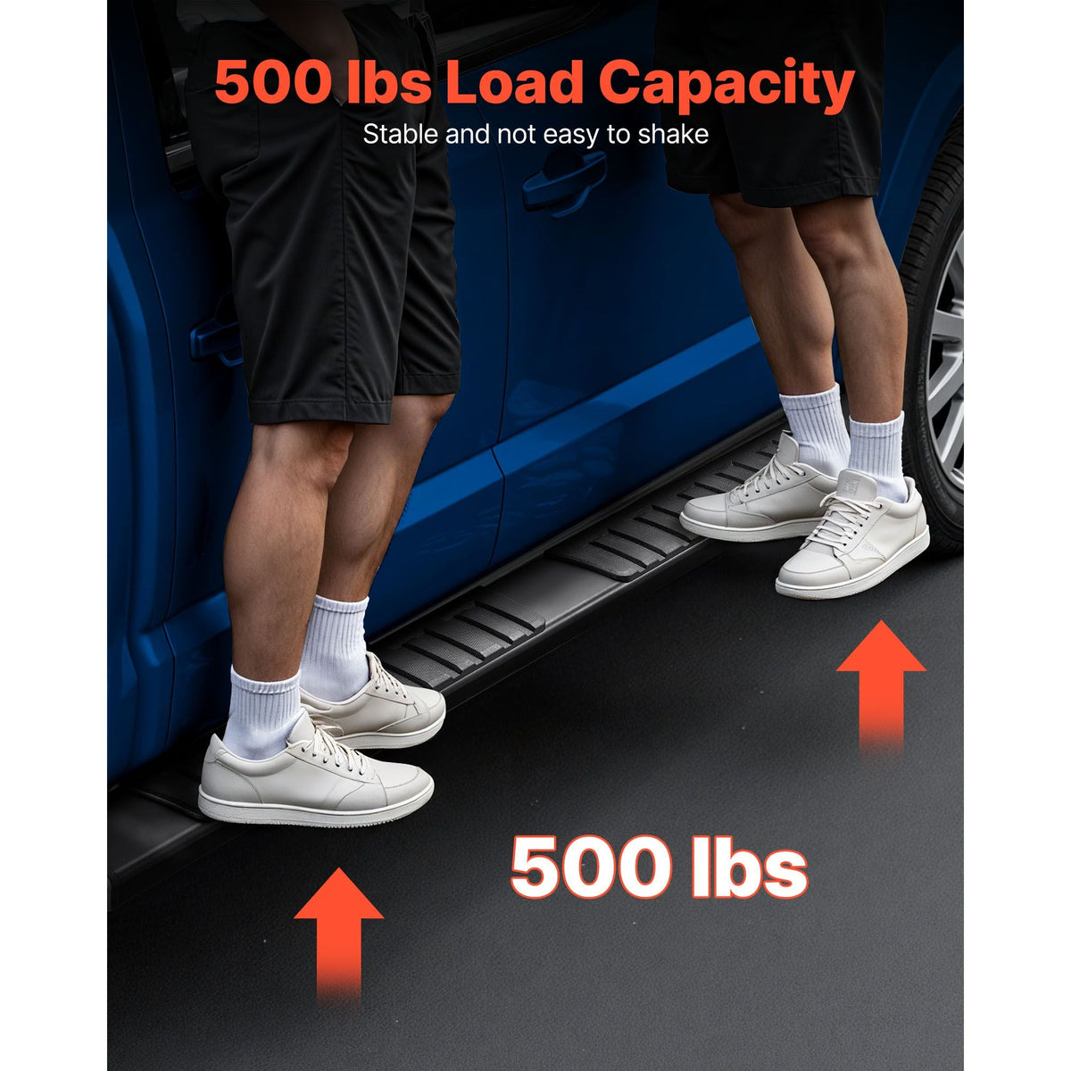 Running Boards, 6 Inches Side Steps Compatible with 2009-2018 Dodge Ram 1500 Crew Cab, 2010-2025 Dodge Ram 2500 3500 Crew Cab(Not Fit 2019-2025 Ram 1500 New Body), 500 lbs Load Capacity, Black