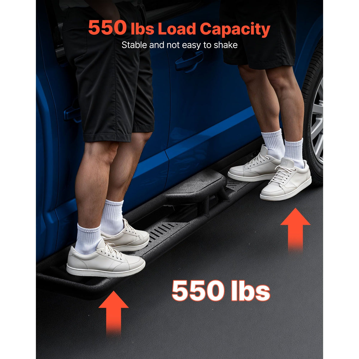 Running Boards, 6 Inches Side Steps Compatible with 2009-2018 Dodge Ram 1500 Crew Cab, 2010-2025 Dodge Ram 2500 3500 Crew Cab(Not Fit 2019-2025 Ram 1500 New Body), 550 lbs Load Capacity