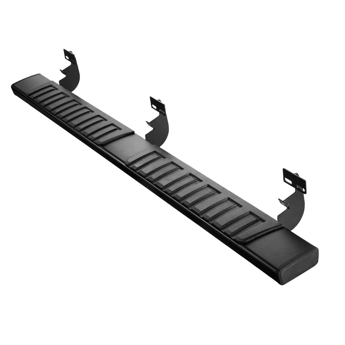 Running Boards, 6 Inches Side Steps Compatible with 2015-2025 Ford F150 SuperCrew Cab, 2017-2024 Ford F-250 F-350 SuperCrew Cab, Black Textured Aluminum Alloy Nerf Bars, 500 lbs Load Capacity