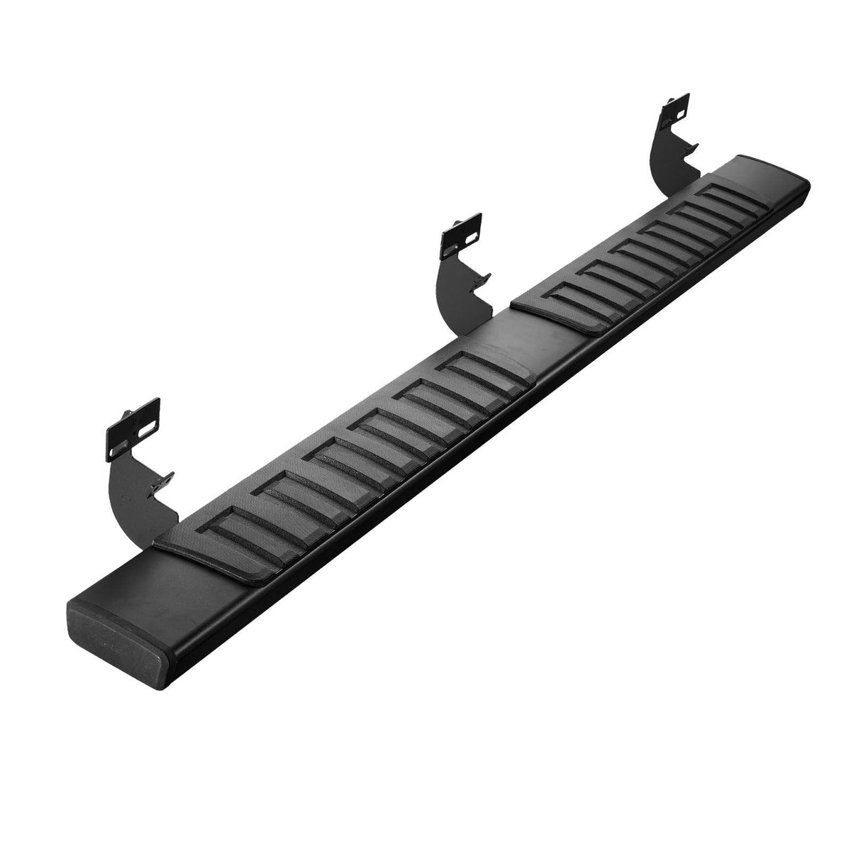 Running Boards, 6 Inches Side Steps Compatible with 2015-2025 Ford F150 SuperCrew Cab, 2017-2024 Ford F-250 F-350 SuperCrew Cab, Black Textured Aluminum Alloy Nerf Bars, 500 lbs Load Capacity