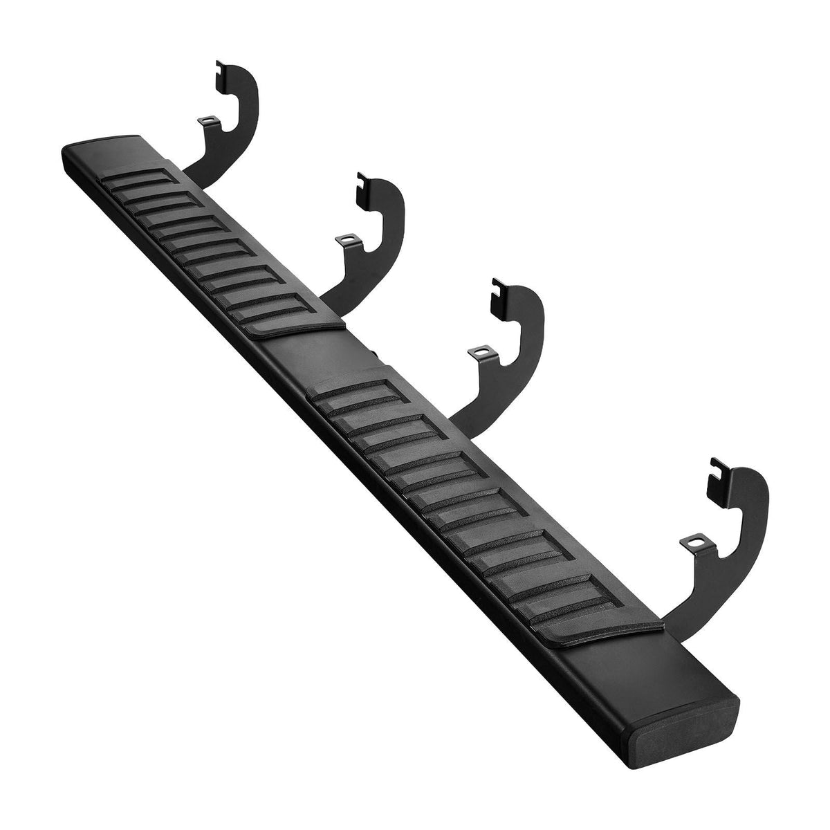 Running Boards, 6 Inches Side Steps Compatible with 2019-2025 Chevy Silverado/GMC Sierra 1500 Crew Cab, 20-25 Chevy Silverado/GMC Sierra 2500HD 3500HD Crew Cab, Black Textured Aluminum Nerf Bars