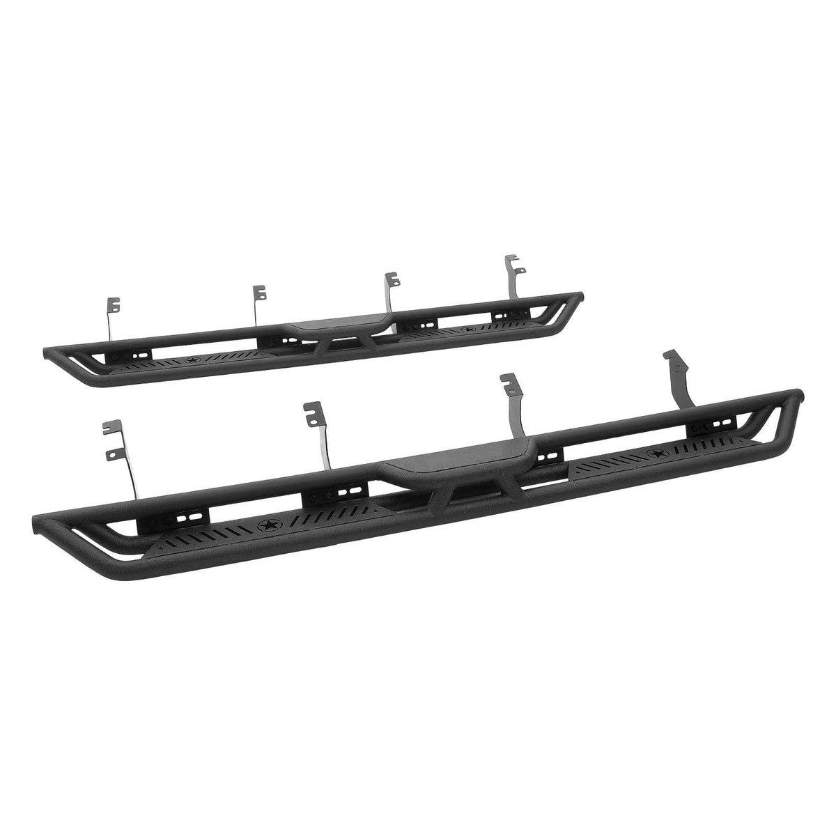 Running Boards, 6 Inches Side Steps Compatible with 2022-2025 Toyota Tundra CrewMax Cab, Black Carbon Steel Nerf Bars, 550 lbs Load Capacity, Wide Non-Slip Hollow Surface with Rustproof Coating