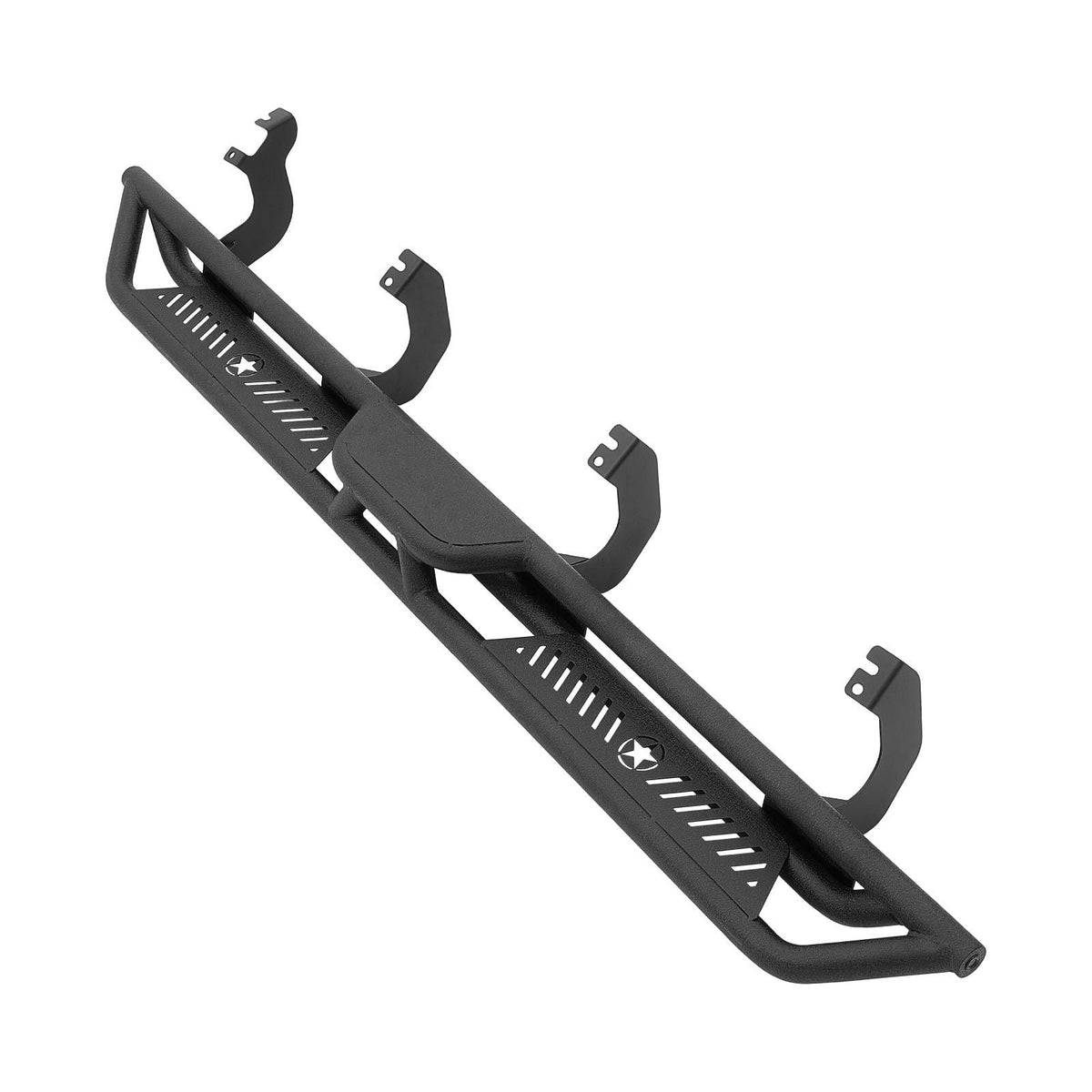 Running Boards, 6 Inches Side Steps Compatible with 2022-2025 Toyota Tundra CrewMax Cab, Black Carbon Steel Nerf Bars, 550 lbs Load Capacity, Wide Non-Slip Hollow Surface with Rustproof Coating