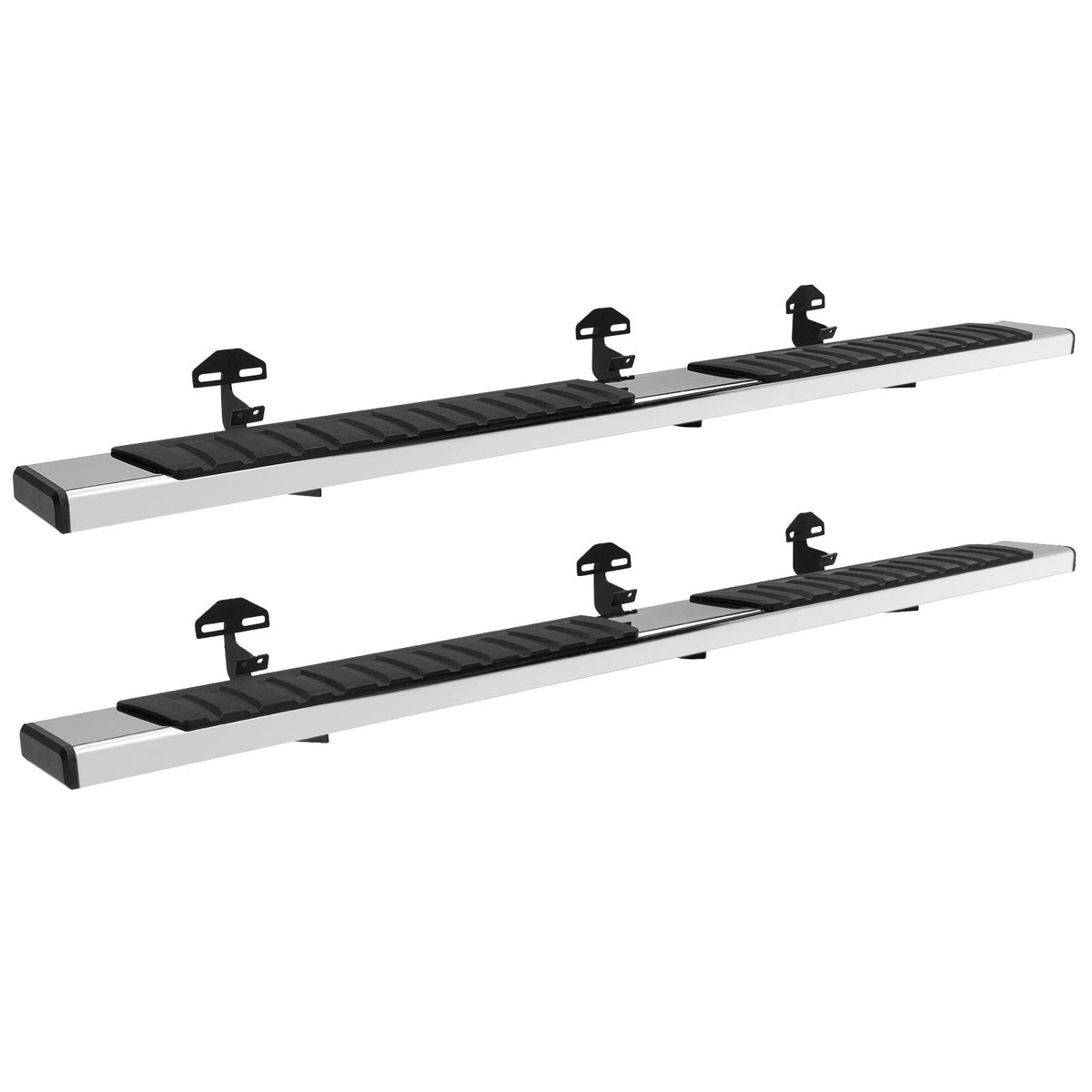Running Boards, 6" Step Bars Compatible with 2009-2018 Dodge Ram 1500/2010-2023 Ram 2500/3500 (Includes 2019-2023 Classic) Crew Cab, 201 Stainless Steel Side Steps Nerf Bars, 500LBS, 2 PCS