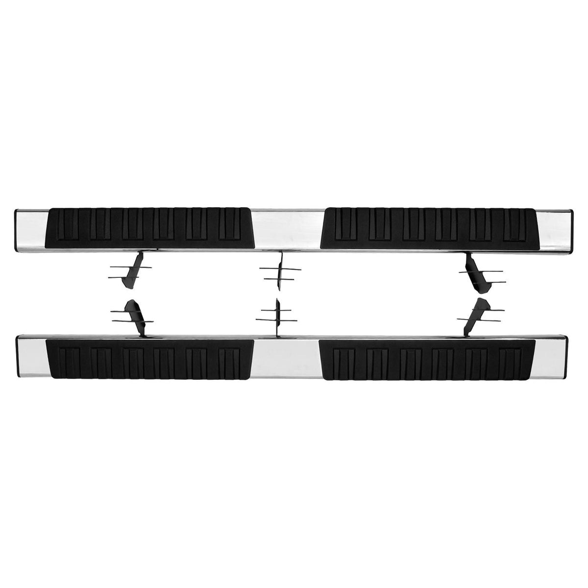 Running Boards, 6" Step Bars Compatible with 2015-2023 Ford F150-Crew Cab/2017-2023 Ford F-250 F-350 Super Duty Crew Cab, 201 Stainless Steel Side Steps Nerf Bars, 500LBS Capacity, 2 Piece