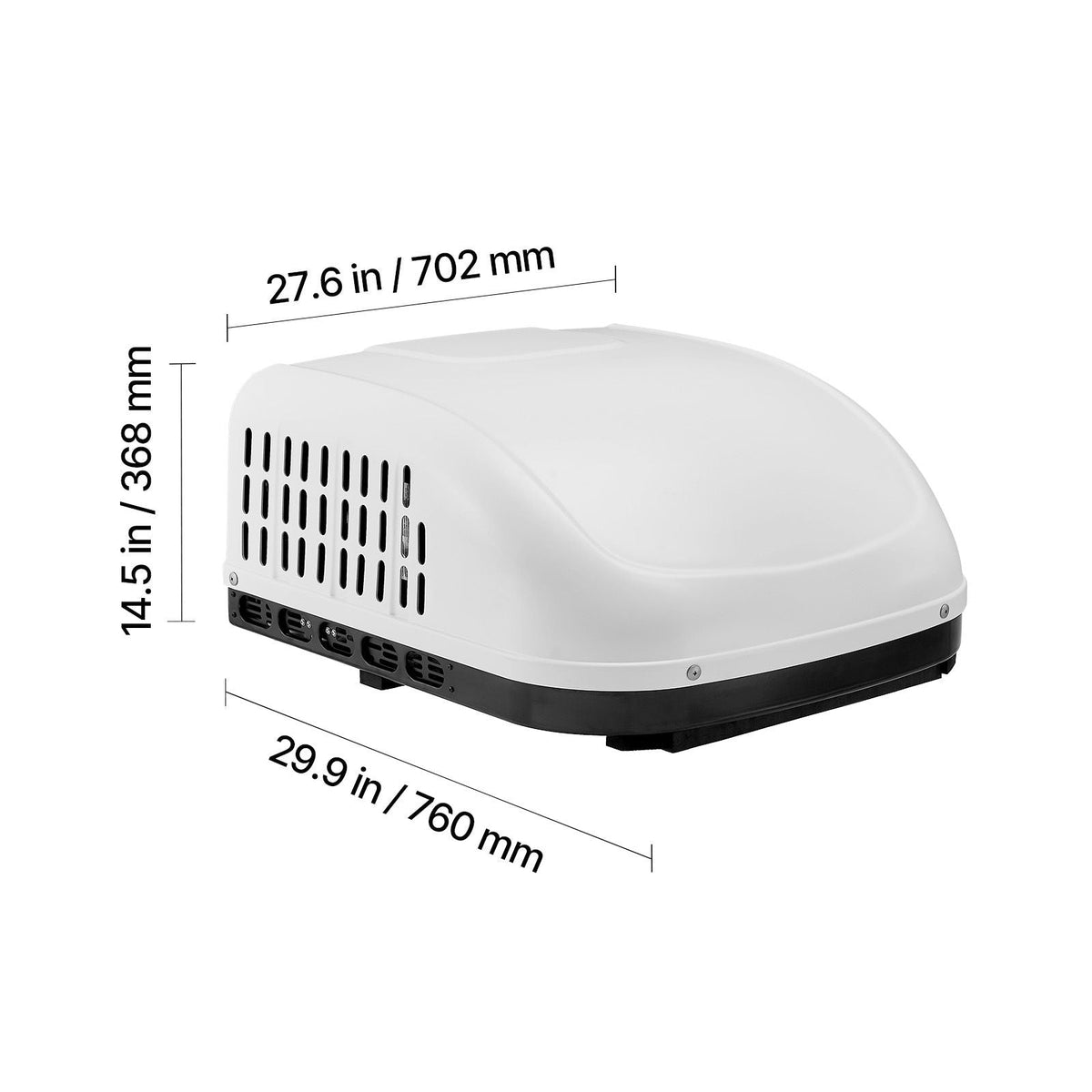 RV Air Conditioner, 13500 BTU Non-Ducted Rooftop RV AC, 65 dB Quiet Design, Highly Compatible with Air-conditioning Unit for Replacing Old Damaged Units, for Campers, Vans, Trailers, White