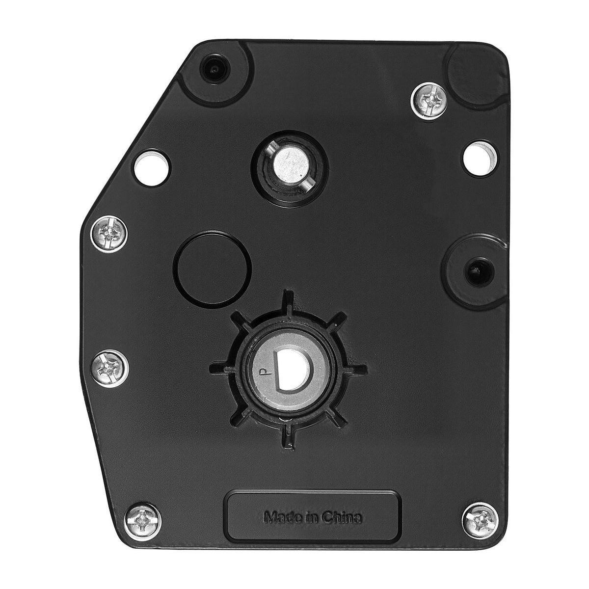 RV Fifth Wheel Landing Gear Box 276602, Universal Mount Steel Gearbox Compatible with Lippert Venture, Atwood, Stromberg Carlson Landing Gear Systems, Replace LG-179015, Adjustable Height, Black