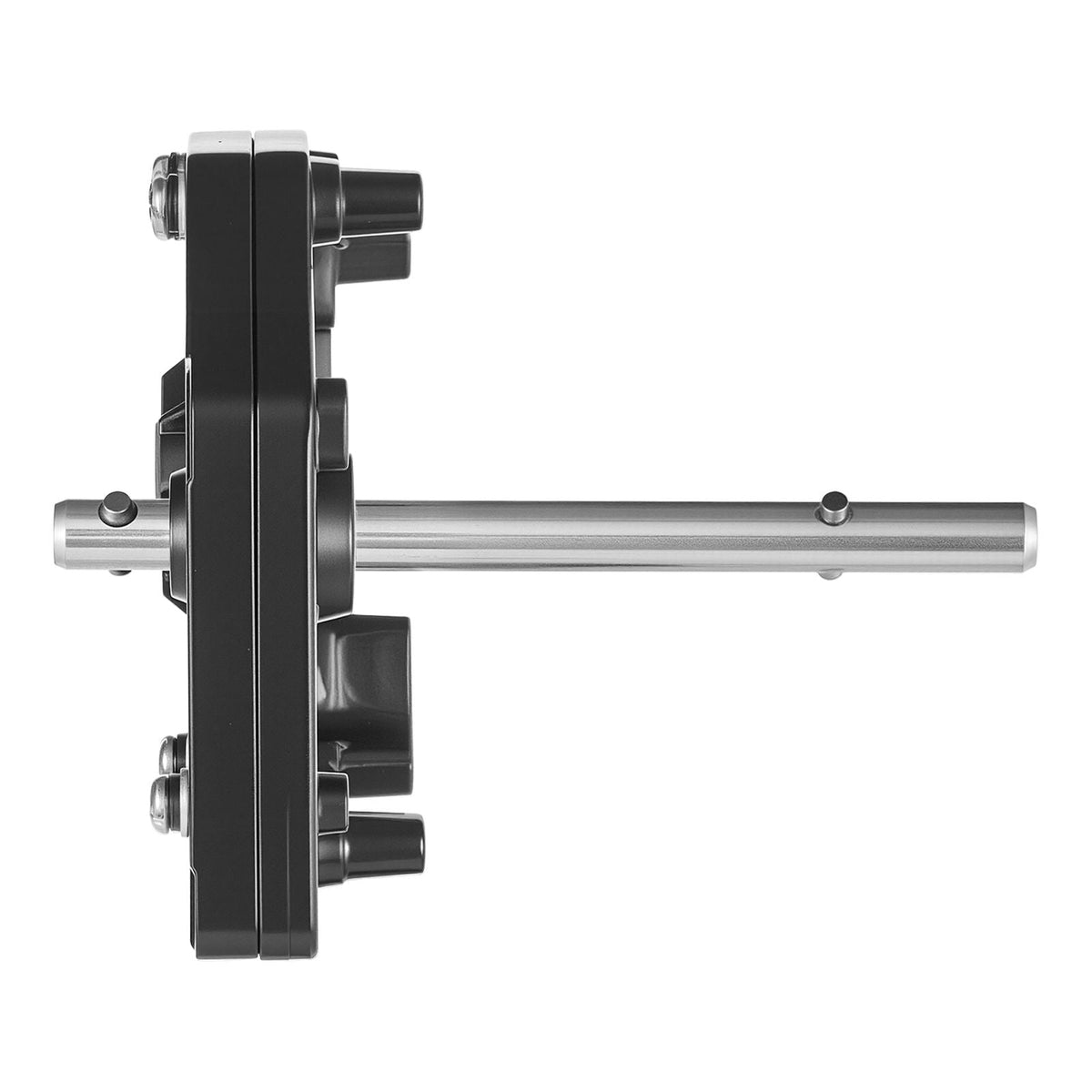 RV Fifth Wheel Landing Gear Box 276602, Universal Mount Steel Gearbox Compatible with Lippert Venture, Atwood, Stromberg Carlson Landing Gear Systems, Replace LG-179015, Adjustable Height, Black