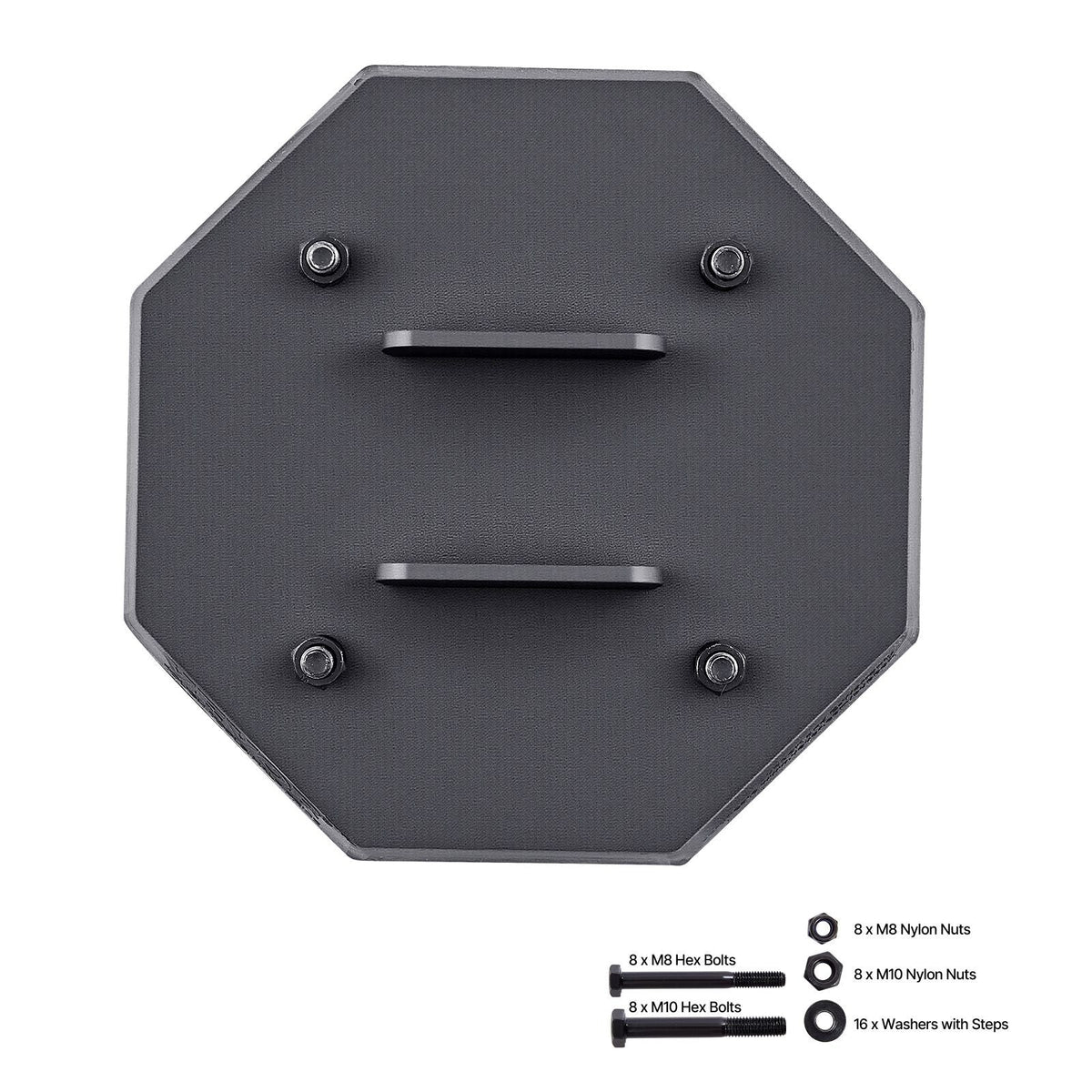 RV Leveling Pads, 4-Pack Rubber Trailer Jack Pads, Each with 5000 lbs Capacity, Standard Jack Stabilizer Pad with Large Surface Area, Ideal for Scissor Jack Feet 5th Wheels Class A/C Motorhomes