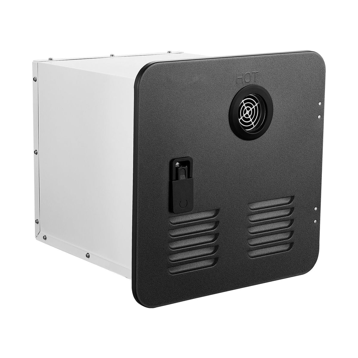 RV Tankless Water Heater, Instant Shower with 15 x 15 inches Black Door and Remote Controller, 55000BTU Optimized Comfort Performance Hot Water, Ideal for RVers' Family Everyday Use
