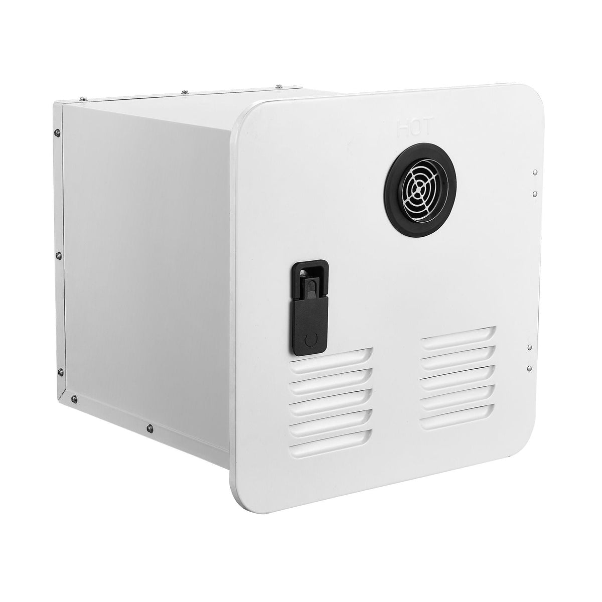 RV Tankless Water Heater, Instant Shower with 15 x 15 inches White Door and Remote Controller, 42000BTU Optimized Comfort Performance Hot Water, Ideal for RVers' Family Everyday Use, White