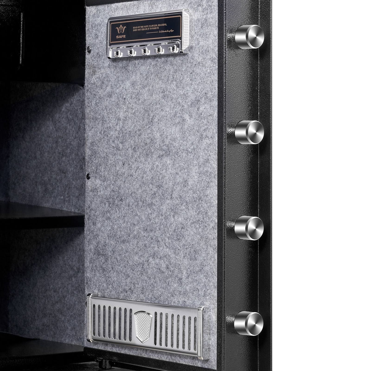 Safe, 2.2 Cubic Feet Home Safe, Steel Security Safe with Fingerprint, Digital Keypad and 2 Keys, Cabinet Safe with Large Fire-proof Bag, Protect Cash, Gold, Jewelry, Documents, 15.8x13x23.6 inch