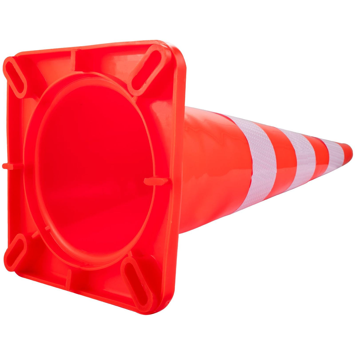 Safety Cones, 6 x 36\" Traffic Cones, PVC Orange Construction Cones, Reflective Collars Traffic Cones with Weighted Base Used for Traffic Control, Driveway Road Parking and School Improvement