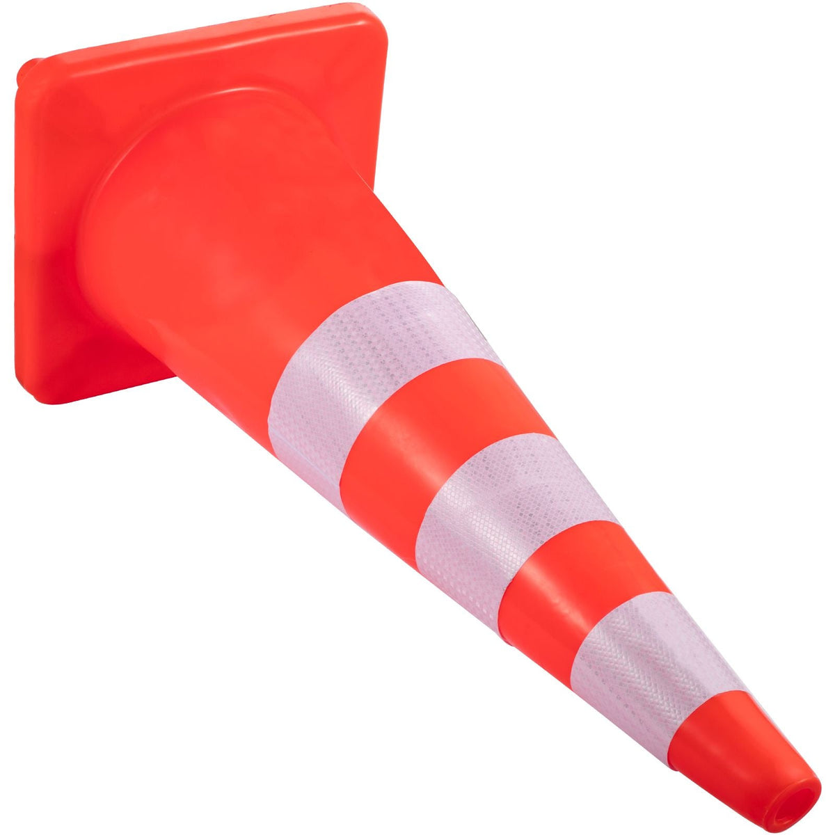 Safety Cones, 6 x 36\" Traffic Cones, PVC Orange Construction Cones, Reflective Collars Traffic Cones with Weighted Base Used for Traffic Control, Driveway Road Parking and School Improvement