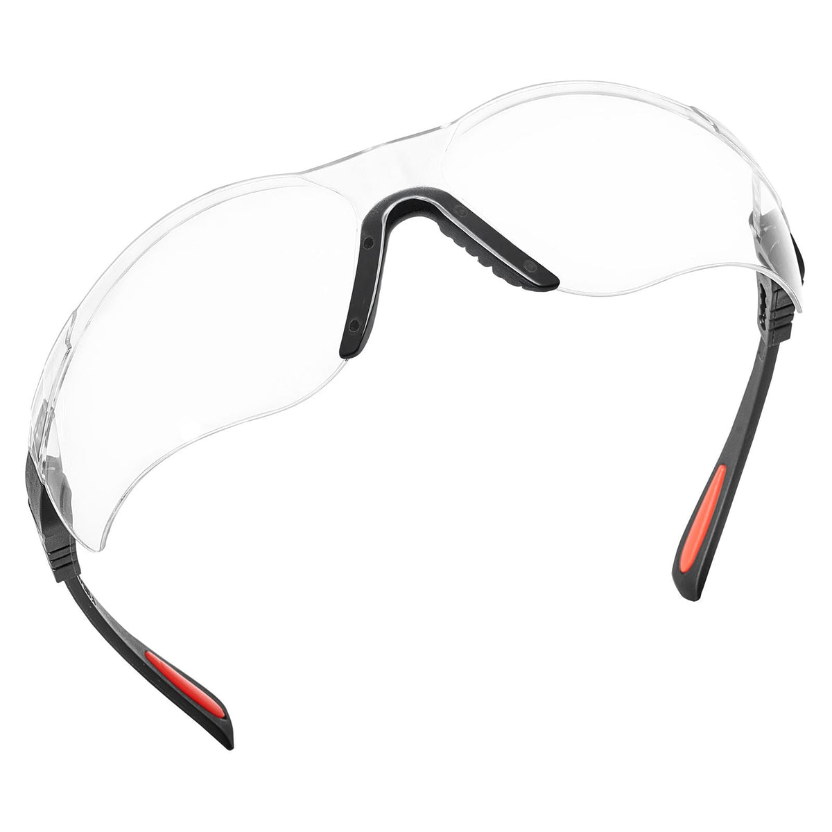 Safety Glasses, Anti-Fog and Scratch-Resistant Clear Lens, Safety Goggles with Adjustable Length and Angle, ANSI Z87.1+ Impact-Resistant Protective Eye Goggles, for Work, Lab & Construction