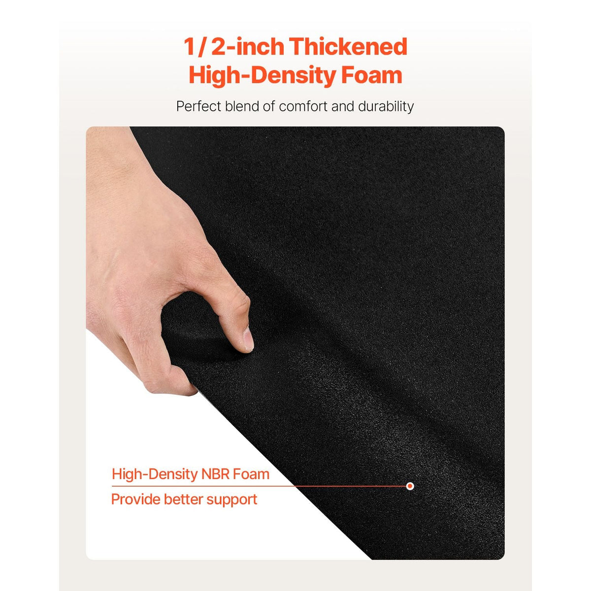 Salon Mat for Hair Stylist, 4 x 5 FT Hexagon Salon Chair Mat Anti Fatigue, 1/2-inch Thickened Barber Shop Floor Mat with Round Cut Out, Easy-to-Clean PVC Surface & Anti-Trip Beveled Edges
