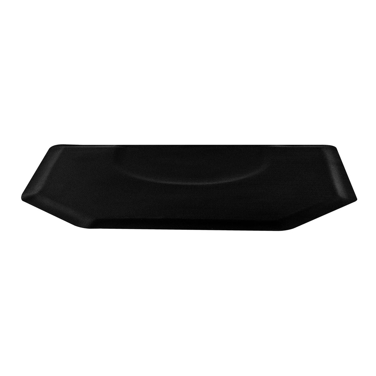 Salon Mat for Hair Stylist, 4 x 5 FT Hexagon Salon Chair Mat Anti Fatigue, 1/2-inch Thickened Barber Shop Floor Mat with Round Cut Out, Easy-to-Clean PVC Surface & Anti-Trip Beveled Edges