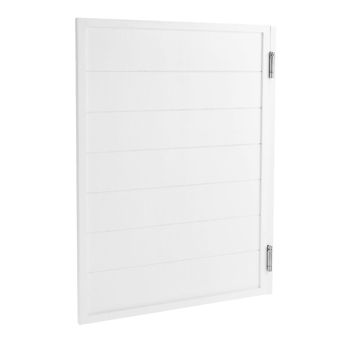 Saloon Doors, 32"W x 42" H Single Swinging Cafe Interior Doors, Square Design Premium Pine Wood, with Hinges & Hardware Kit, Easy to Install, for Hallway Kitchen Bar Pub Entrance, White