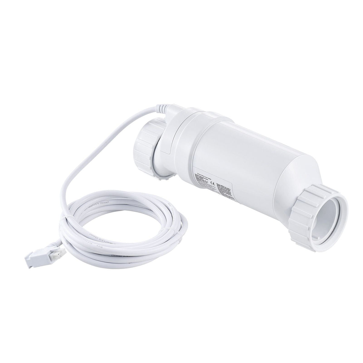 Salt Water Chlorinator System, Pool Chlorination Cell Fits for Hayward W3T-Cell-15 (T15), Pool Cell Salt Water System for In-Ground Swimming Pools up to 40,000 Gallons, 15 ft Power Line, White