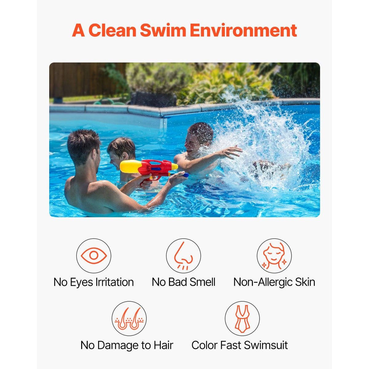 Salt Water Chlorinator System, Pool Chlorination Cell Fits for Hayward W3T-Cell-9 (T9), Pool Cell Salt Water System for In-Ground Swimming Pools up to 25,000 Gallons, 15 ft Power Line, White