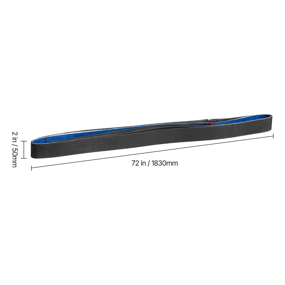 Sanding Belts, 2 x 72-inch Belt Sander Sanding Belts, 6 PCS (Each of 120 240 400 600 800 1000 Grits) Silicon Carbide for Knife Sharpening, Metalworking, Composites, Plastic Finishing