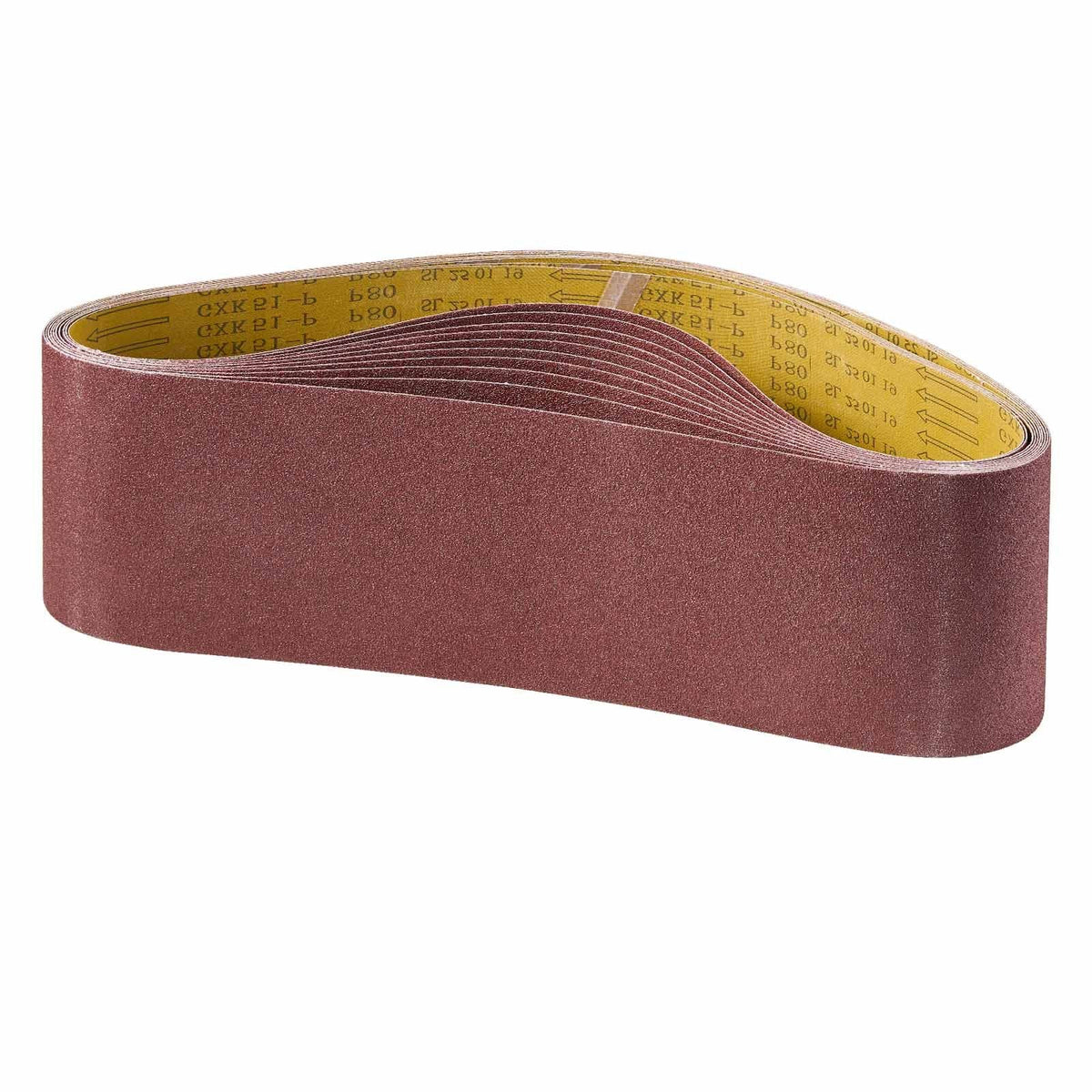 Sanding Belts, 6 x 48-inch Belt Sander Sanding Belts, 10PCS 80 Grit Aluminum Oxide for Woodworking, Steel, Aluminum, Non-Ferrous Metals