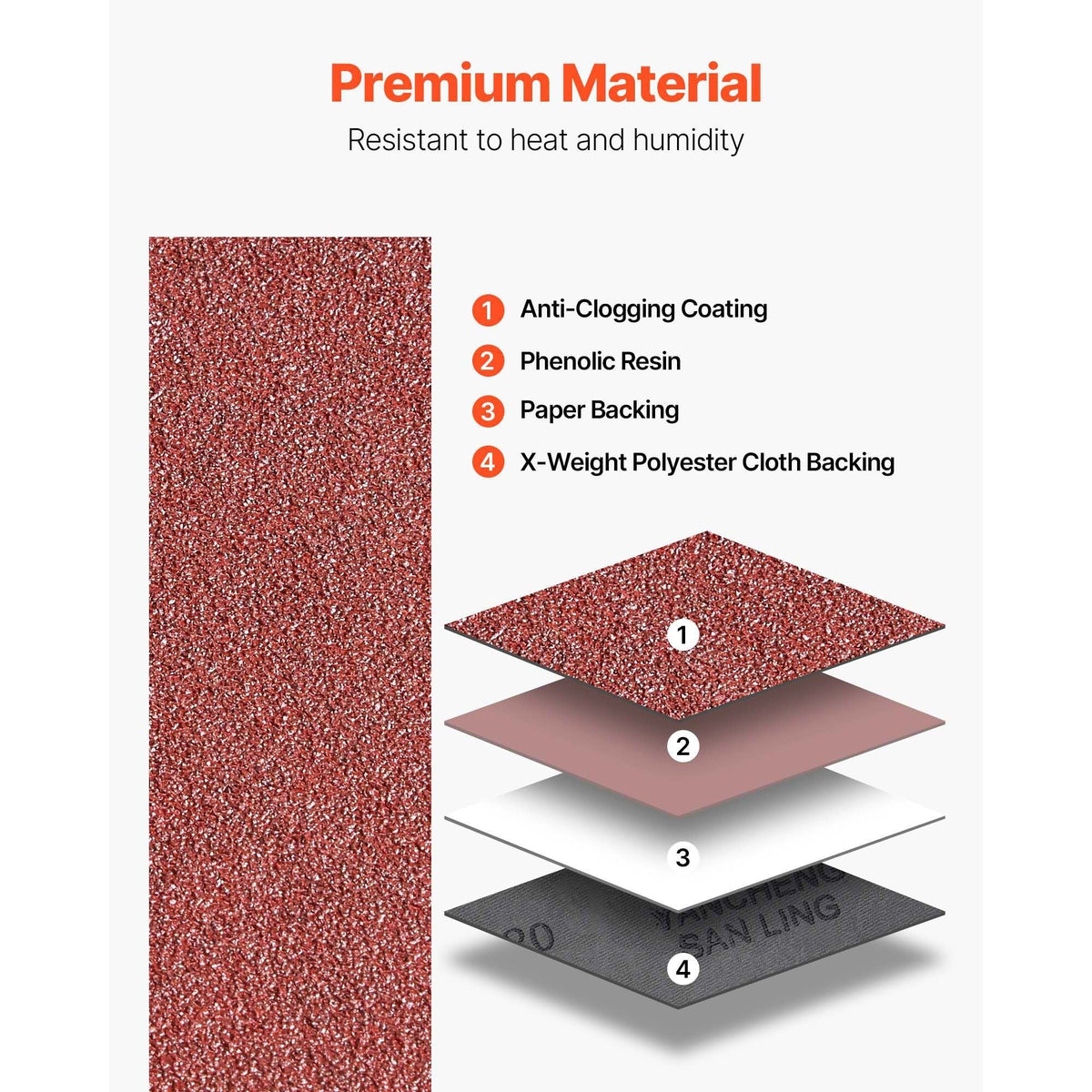 Sanding Belts, 6 x 48-inch Belt Sander Sanding Belts, 10PCS 80 Grit Aluminum Oxide for Woodworking, Steel, Aluminum, Non-Ferrous Metals