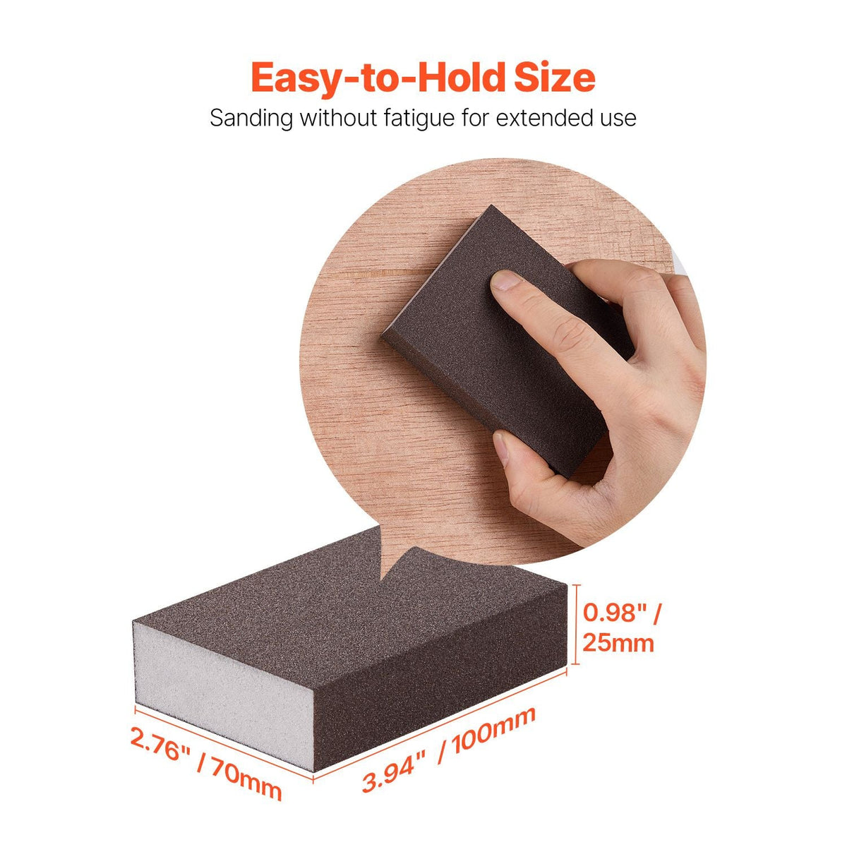 Sanding Sponge, 4 Pcs, 60/80/120/220 Grit Assortment, Washable and Reusable Sanding Blocks for Dry & Wet Use, Coarse to Fine Sandpaper Blocks, for Polishing Drywall Wood Plastic Metal Furniture