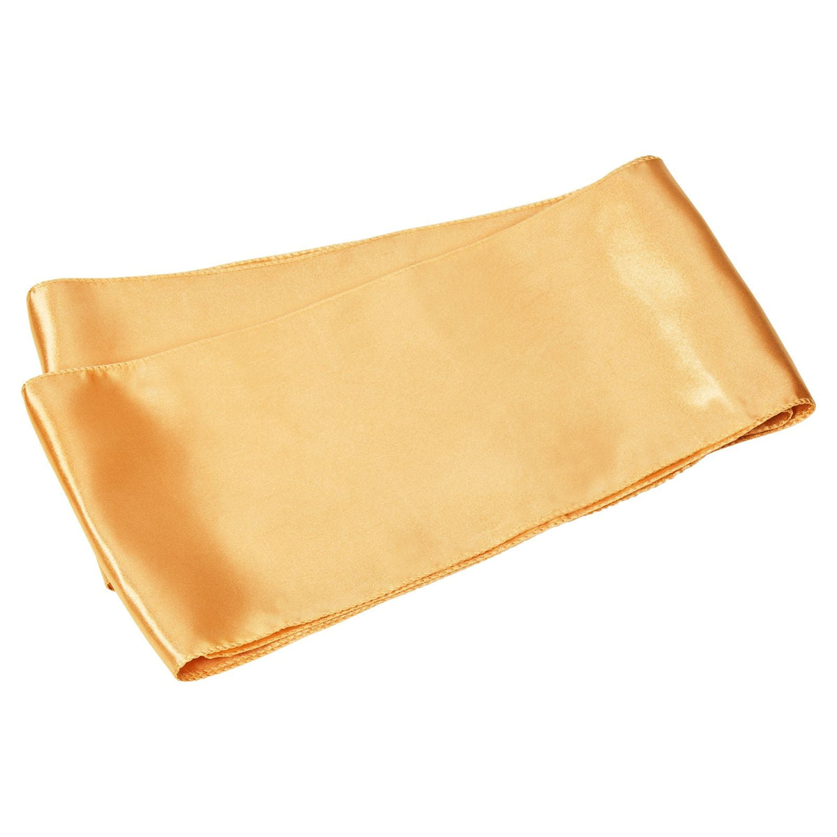 Satin Chair Sashes Bows, 50PCS Chair Ribbon Ties Back Sash, 7 x 108 inch, Gold Wedding Reception Decoration, for Wedding Ceremony Baby Shower Party Events Banquet Chair Cover Decoration