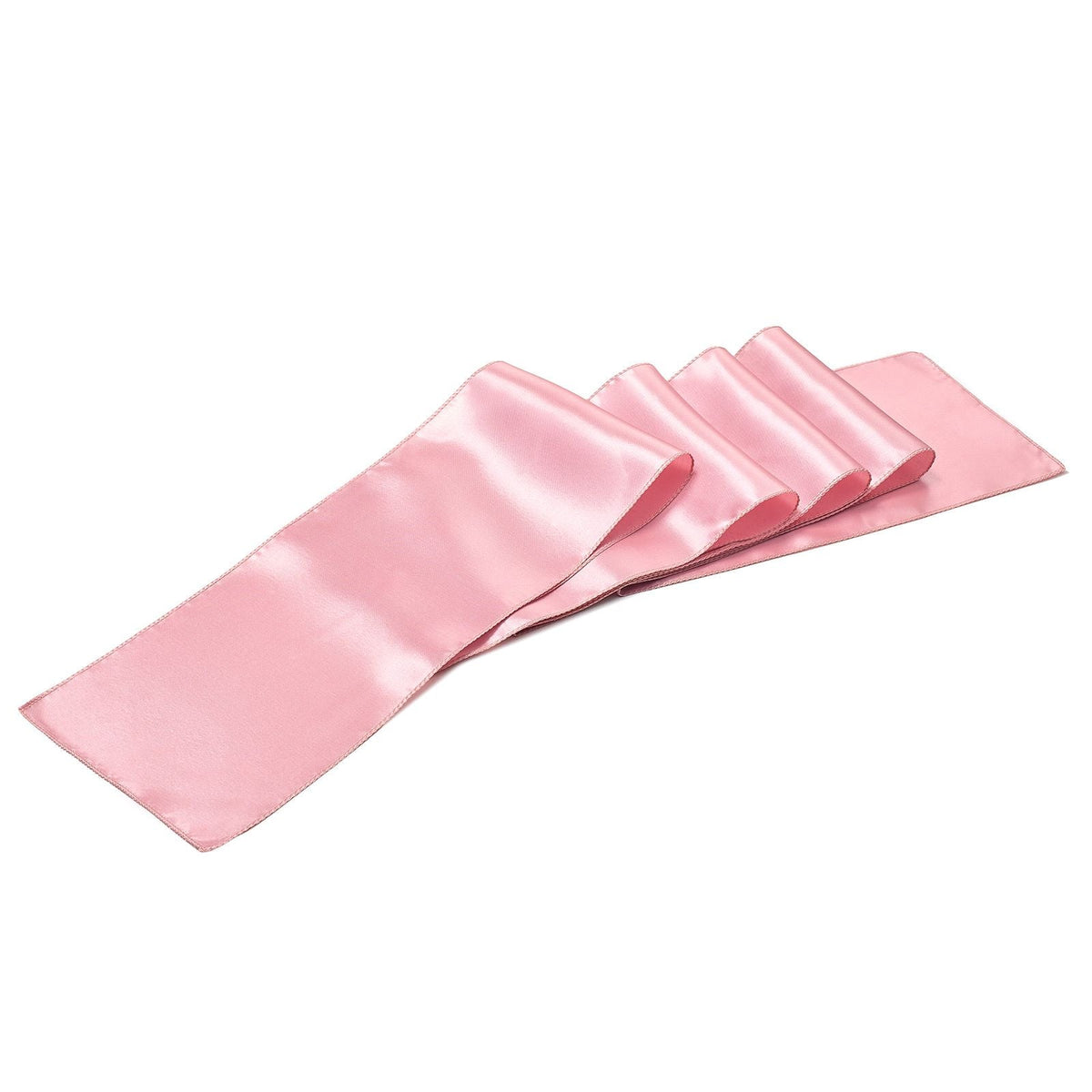 Satin Chair Sashes Bows, 50PCS Chair Ribbon Ties Back Sash, 7 x 108 inch, Rose Gold Wedding Reception Decoration, for Wedding Ceremony Baby Shower Party Events Banquet Chair Cover Decoration