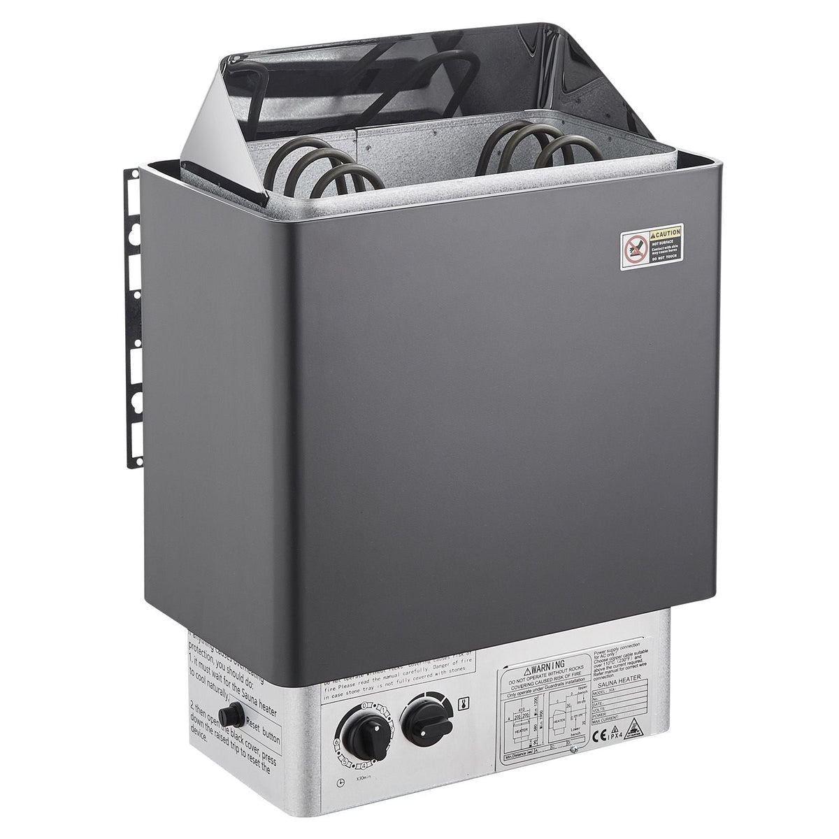 Sauna Heater, 3KW 220V Electric Sauna Stove, Steam Bath Sauna Heater with Built-In Controls, 3h Timer and Adjustable Temp for Max. 70-141 Cubic Feet, Home Hotel Spa Shower Use