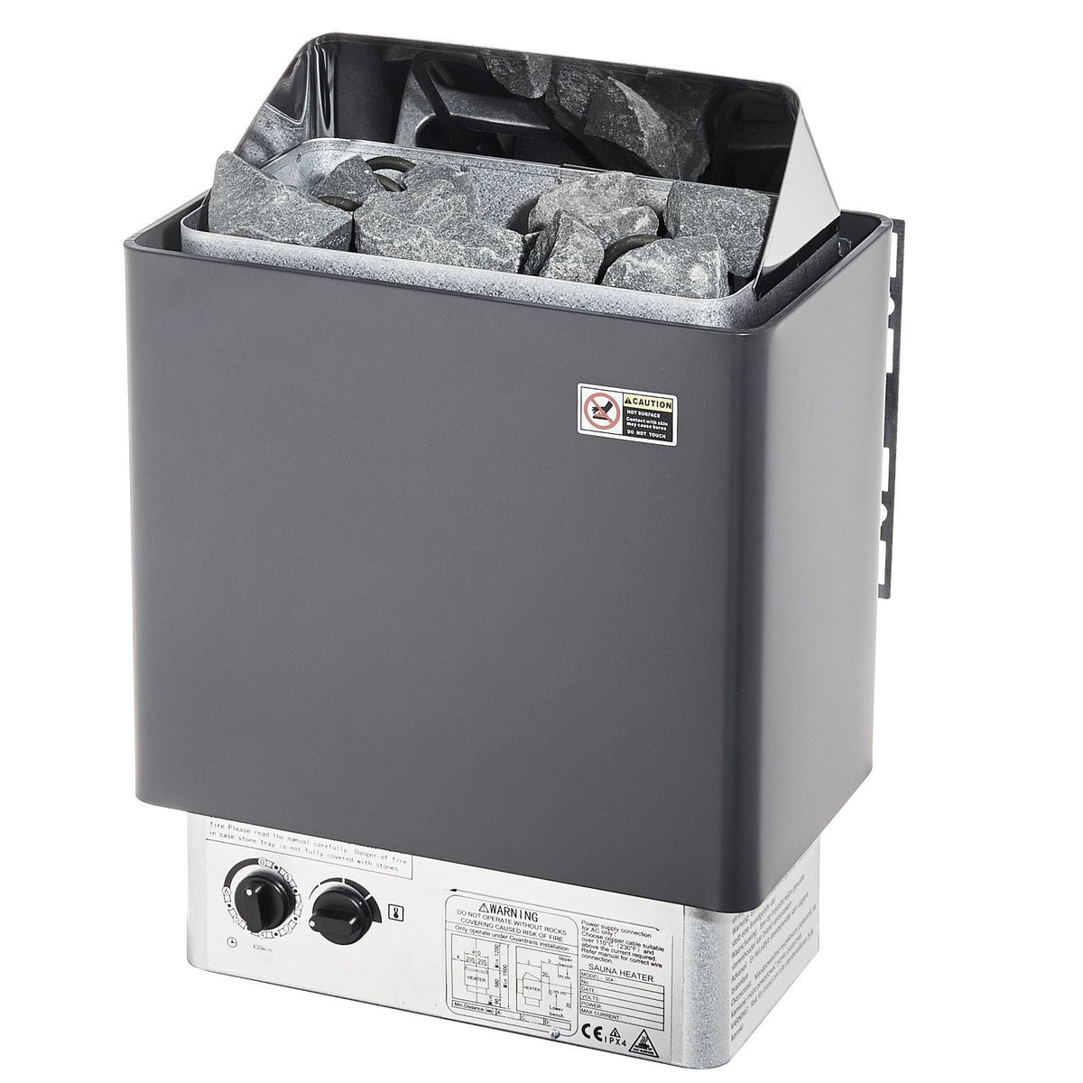 Sauna Heater, 3KW 220V Electric Sauna Stove, Steam Bath Sauna Heater with Built-In Controls, 3h Timer and Adjustable Temp for Max. 70-141 Cubic Feet, Home Hotel Spa Shower Use